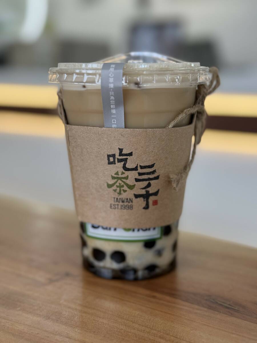 The Dong Ding Oolong Tea Latte is the signature drink and bestseller of Chicha San Chen. (Krist ...