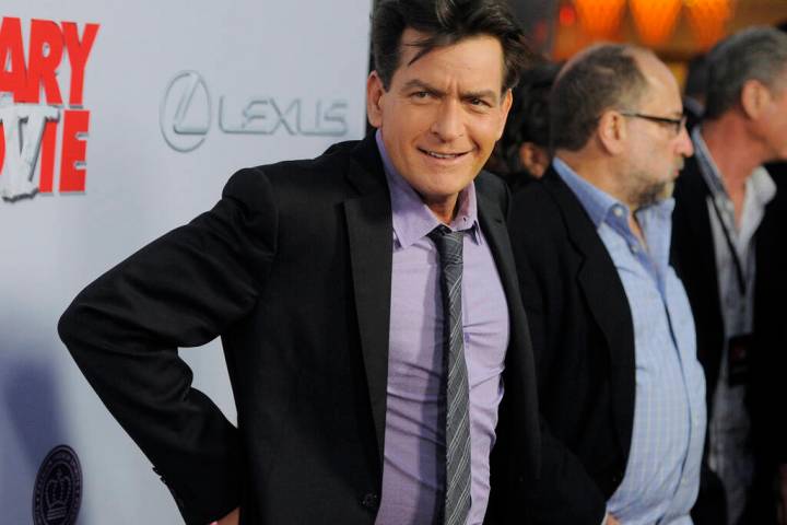 Charlie Sheen poses at a film premiere on April 11, 2013, in Los Angeles. (Chris Pizzello/Invis ...