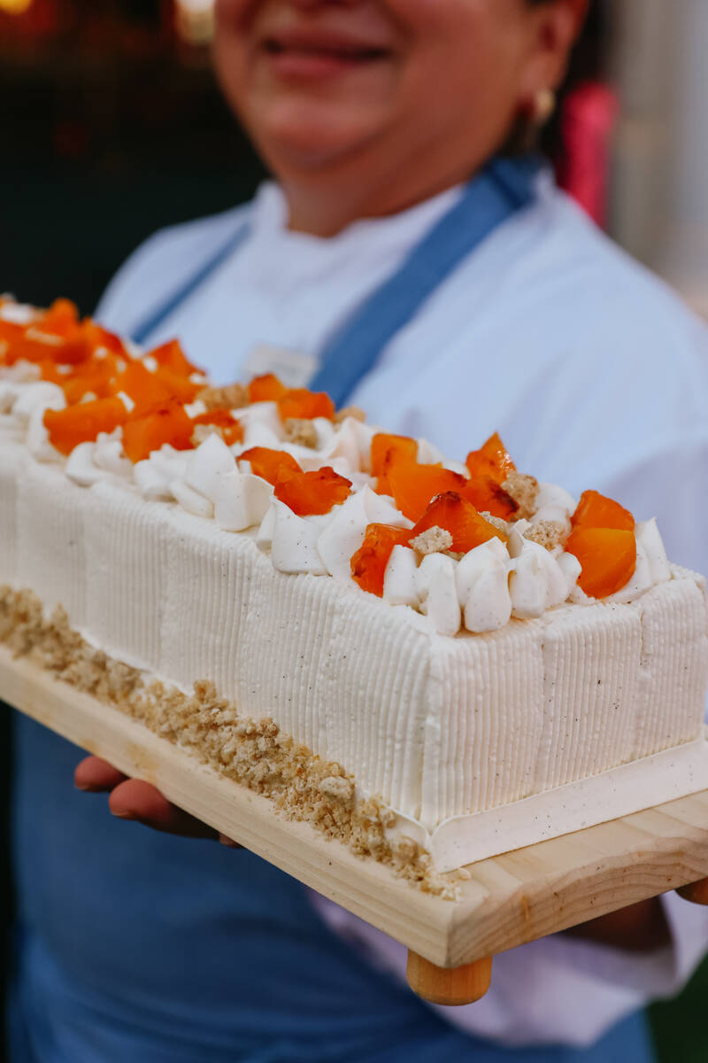 Peaches and cream shortcake makes its way to the dessert table during Revelry’s The Feas ...
