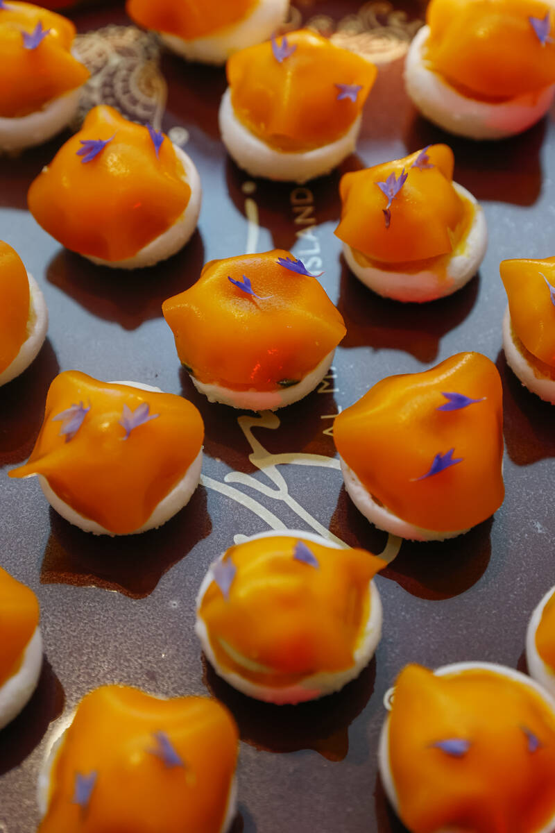 Fruity tarts sit on a a tray during Revelry’s The Feast on Saturday, Sept. 20, 2025 at t ...