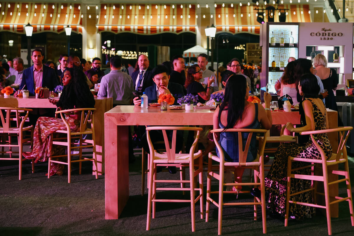 Guests dine during Revelry’s The Feast on Saturday, Sept. 20, 2025 at the Wynn Las Vegas ...