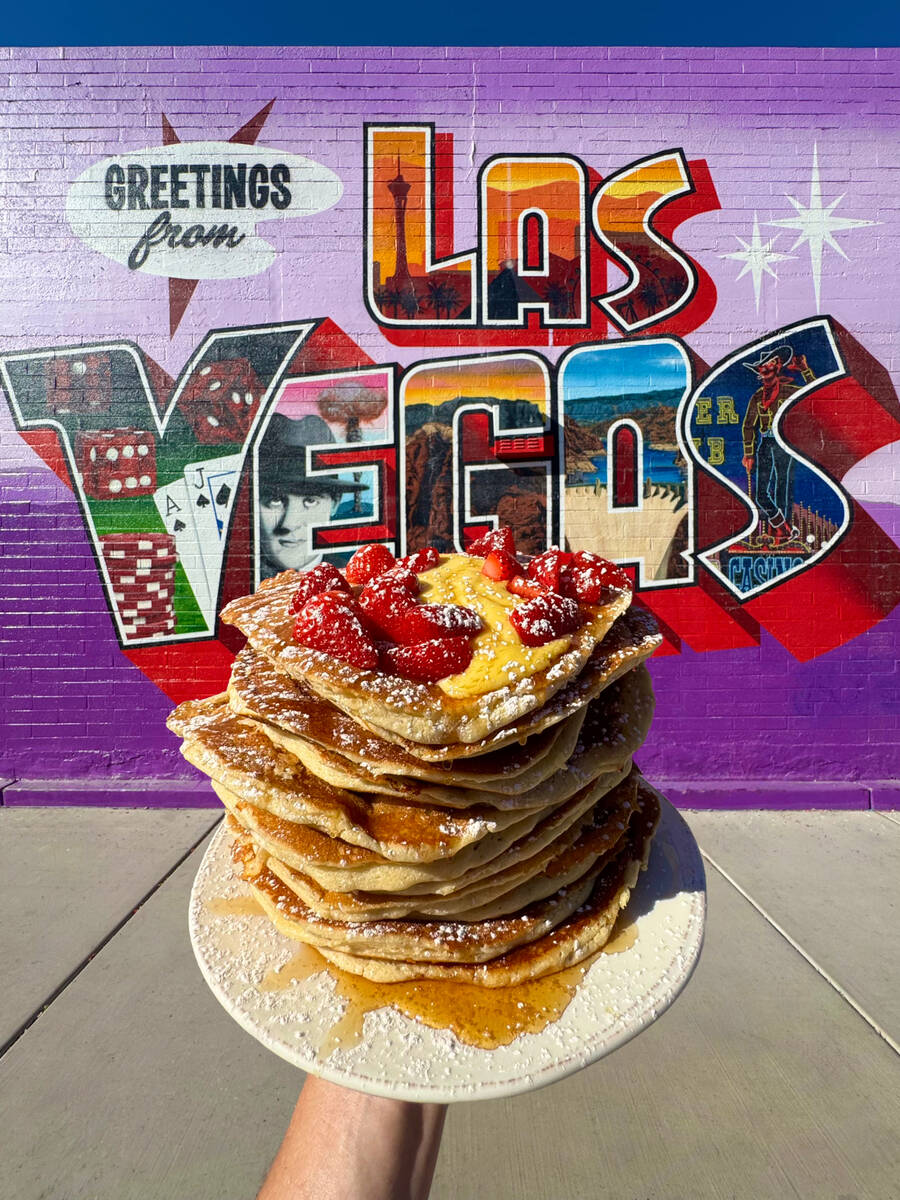 Signature lemon ricotta pancakes from First Watch, the popular national breakfast, lunch and br ...