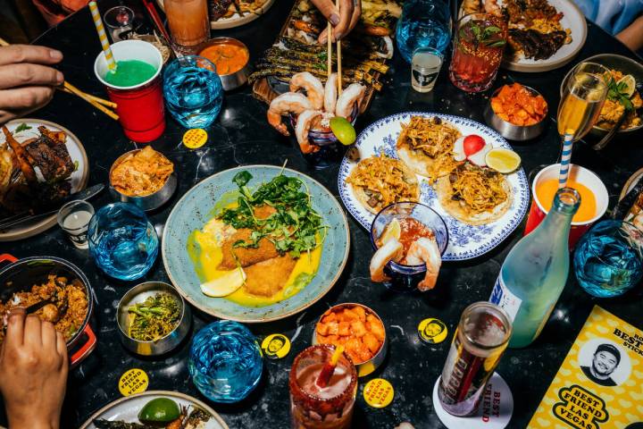A variety of dishes at Best Friend. (MGM Resorts)