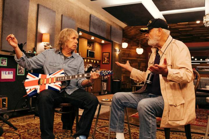 Christopher Guest, left, and Rob Reiner in a scene from the sequel "Spinal Tap II: The End ...