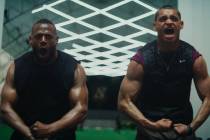 Marlon Wayans and Tyriq Withers in a scene from "Him." (Universal Pictures)