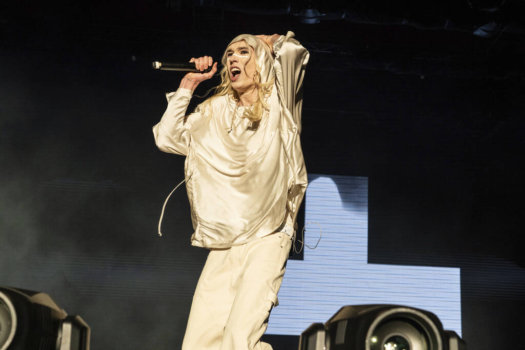 2hollis performs during the first weekend of the Coachella Valley Music and Arts Festival at th ...