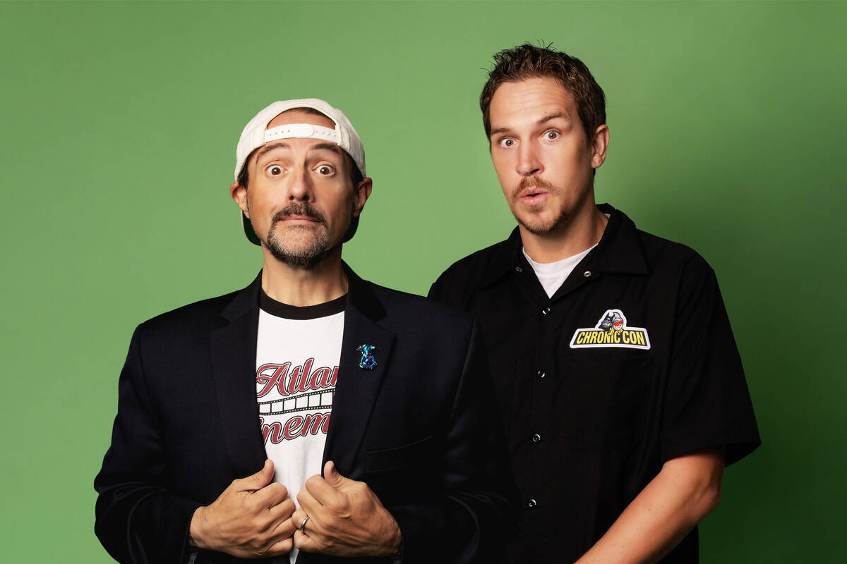 Kevin Smith, left, and Jason Mewes star in "Jay & Silent Bob On Tilt." (LiveNation)