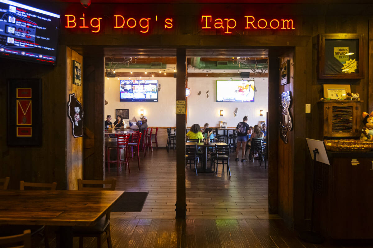 A view of the Tap Room at Big Dog’s Draft House, at 4543 N. Rancho Drive, on Thursday, Sept. ...