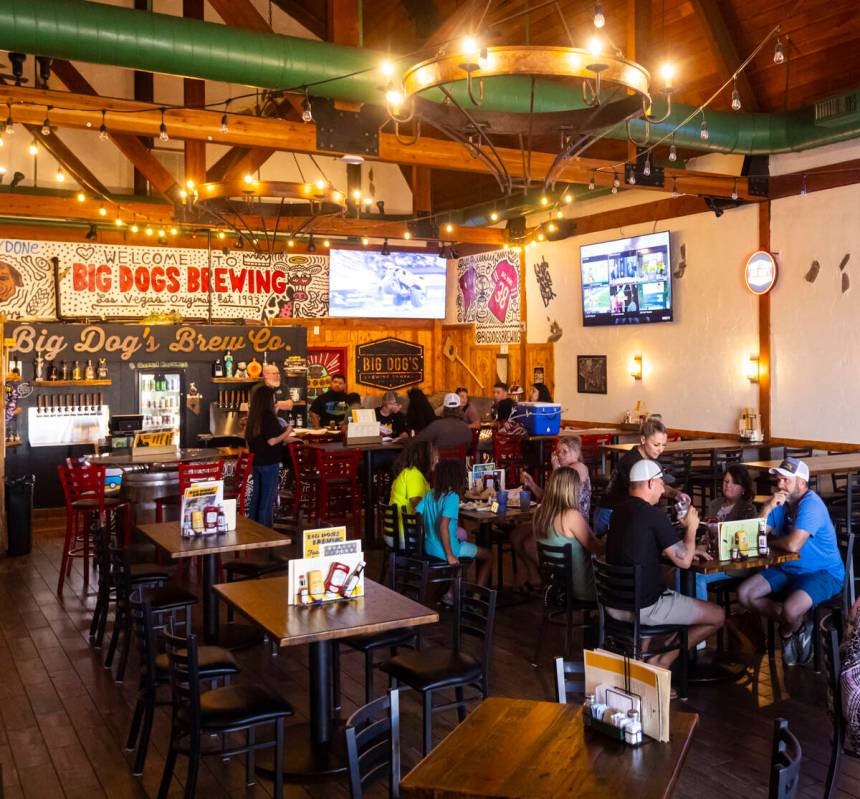 A view of the Tap Room at Big Dog’s Draft House, at 4543 N. Rancho Drive, on Thursday, Sept. ...