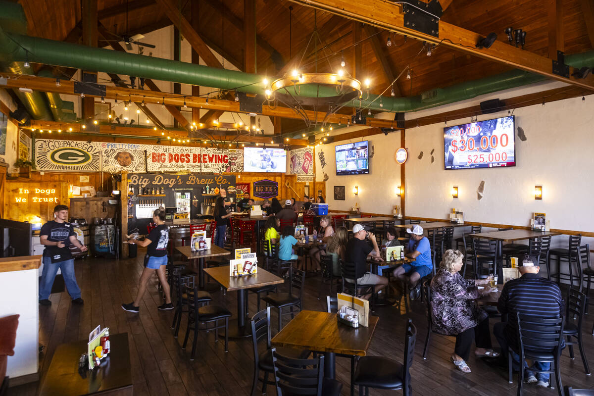 A view of the Tap Room at Big Dog’s Draft House, at 4543 N. Rancho Drive, on Thursday, Sept. ...