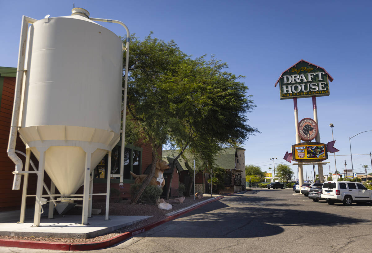 An exterior view of Big Dog’s Draft House, at 4543 N. Rancho Drive, on Thursday, Sept. 11, 20 ...