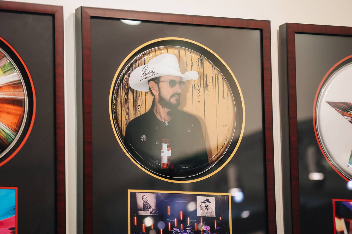 Ringo Starr’s art at the Animazing Gallery inside of the Grand Canal Shoppes Wednesday, ...