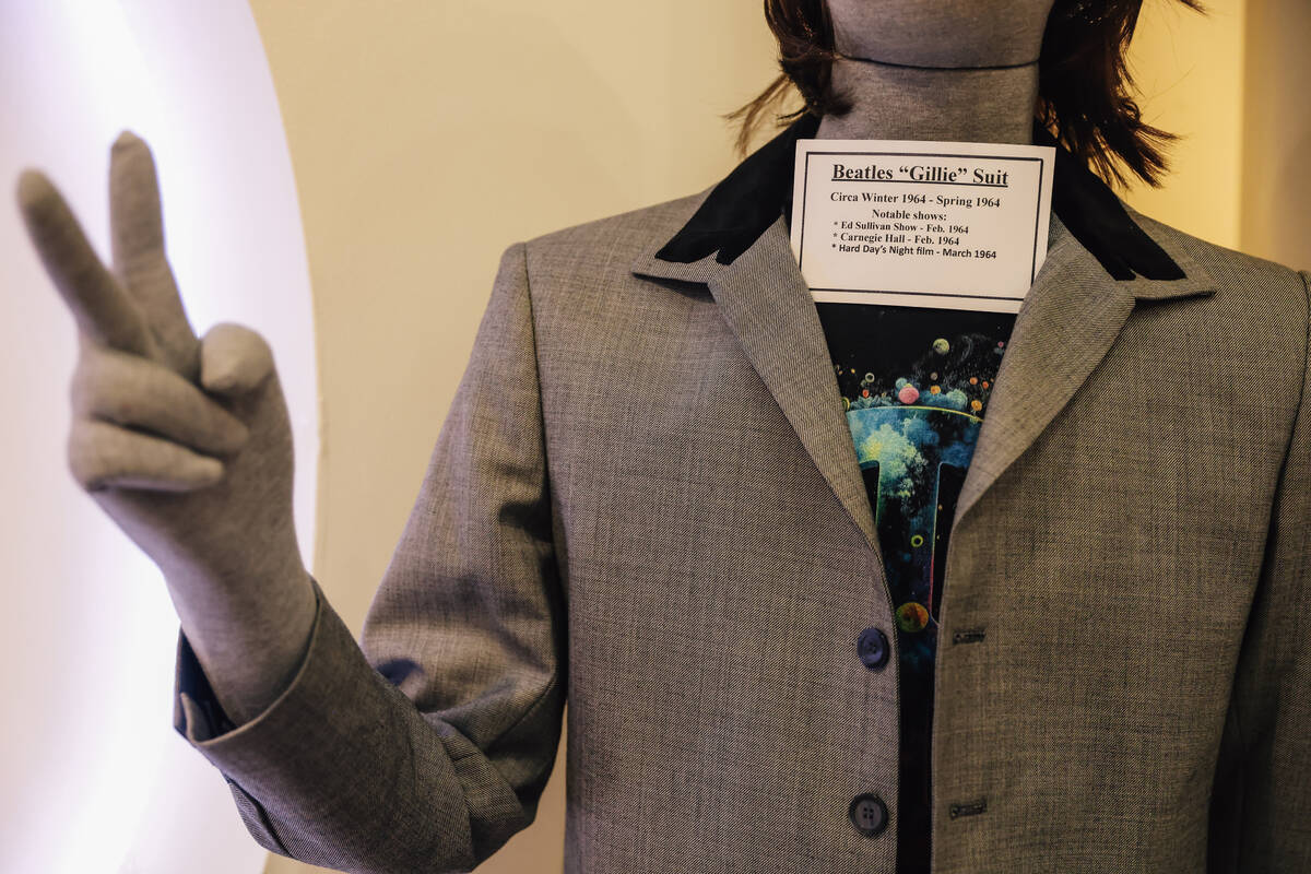 A costume worn by Ringo Starr at the Animazing Gallery inside of the Grand Canal Shoppes Wednes ...