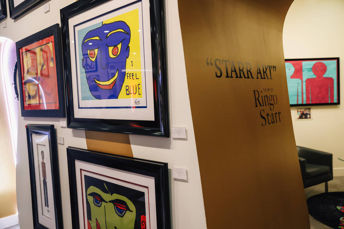 Art made by Ringo Starr at the Animazing Gallery inside of the Grand Canal Shoppes Wednesday, S ...