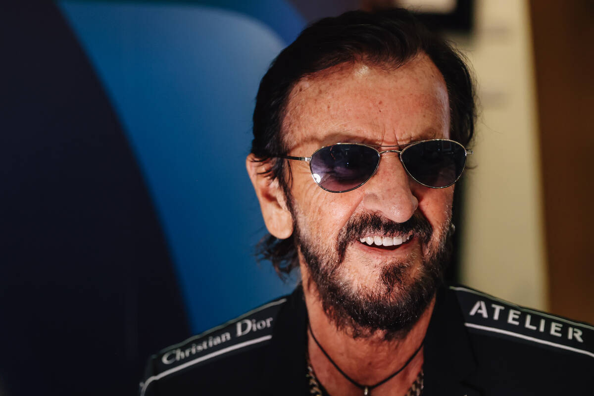 Ringo Starr at the Animazing Gallery inside of the Grand Canal Shoppes Wednesday, Sept. 17, 202 ...