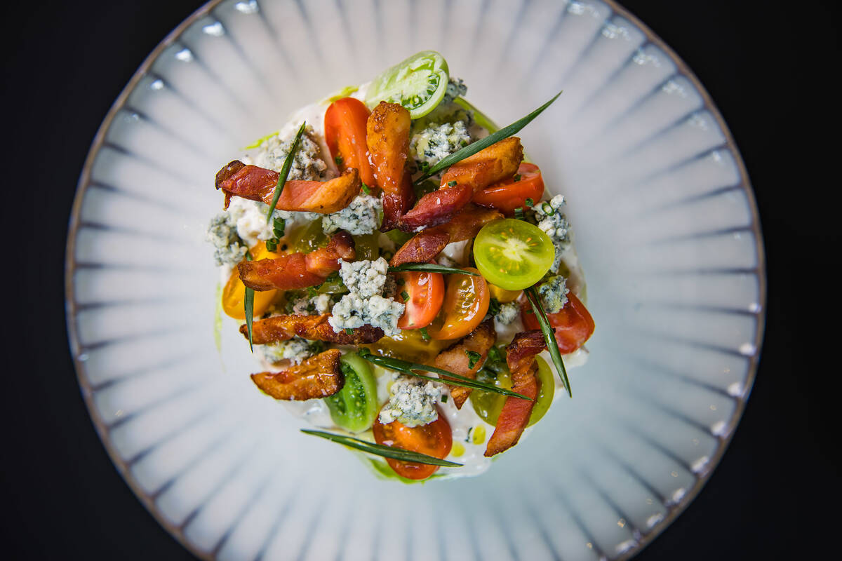 A wedge salad from Boa Steakhouse, which is opening in October 2025 in the Grand Canal Shoppes ...
