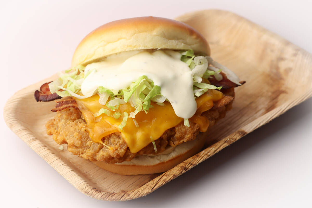 A crisp ranch chicken sandwich from the Koval Zone by Heineken and West Harmon Zone, two of the ...