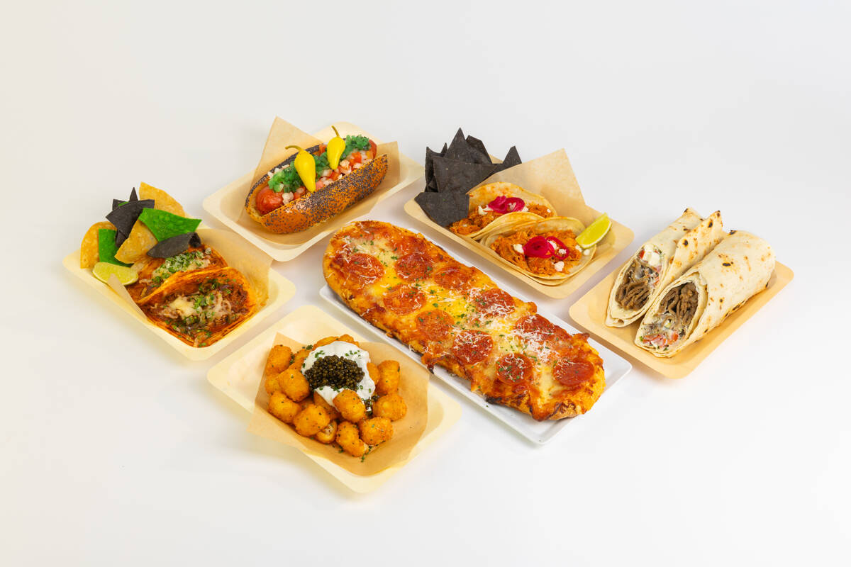 A spread by Wolfgang Puck Catering for the T-Mobile Zone at Sphere, one of the hospitality expe ...