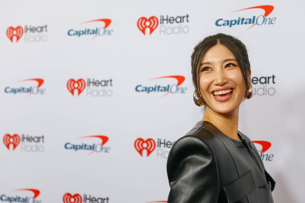 Ejae on the red carpet of night one of the iHeartRadio Music Festival on Friday, Sept. 19, 2025 ...