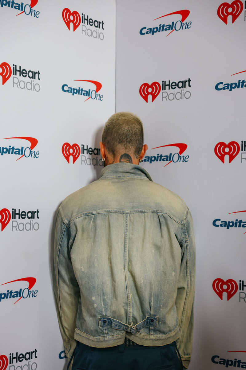 Adam Levine on the red carpet of night one of the iHeartRadio Music Festival on Friday, Sept. 1 ...