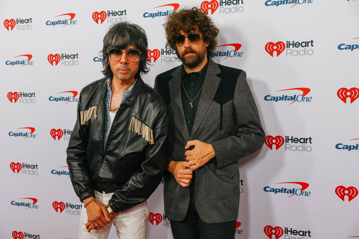 Justice on the red carpet of night one of the iHeartRadio Music Festival on Friday, Sept. 19, 2 ...