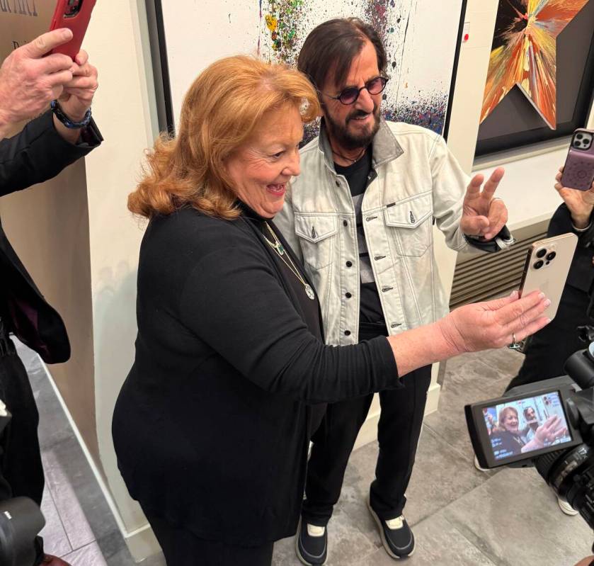 Ringo Starr and art buyer Cheryl Williams are shown chatting on FaceTIme with Williams' daughte ...