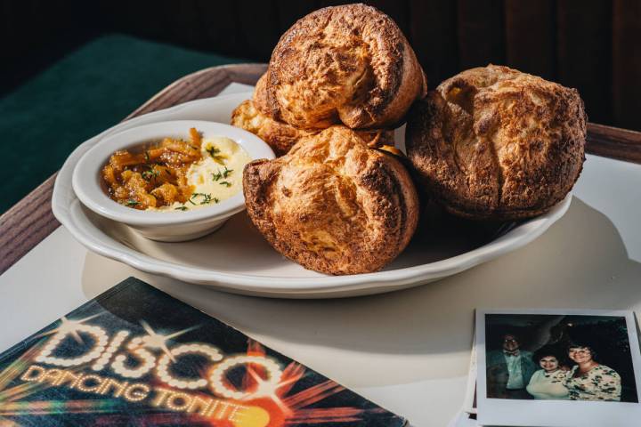 Elevated popovers from Diner Ross Steakhouse. (Spiegelworld)