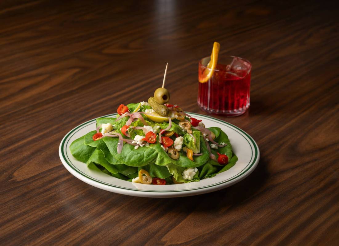 The Dirty Martini Salad at Diner Ross Steakhouse. (Spiegelworld)