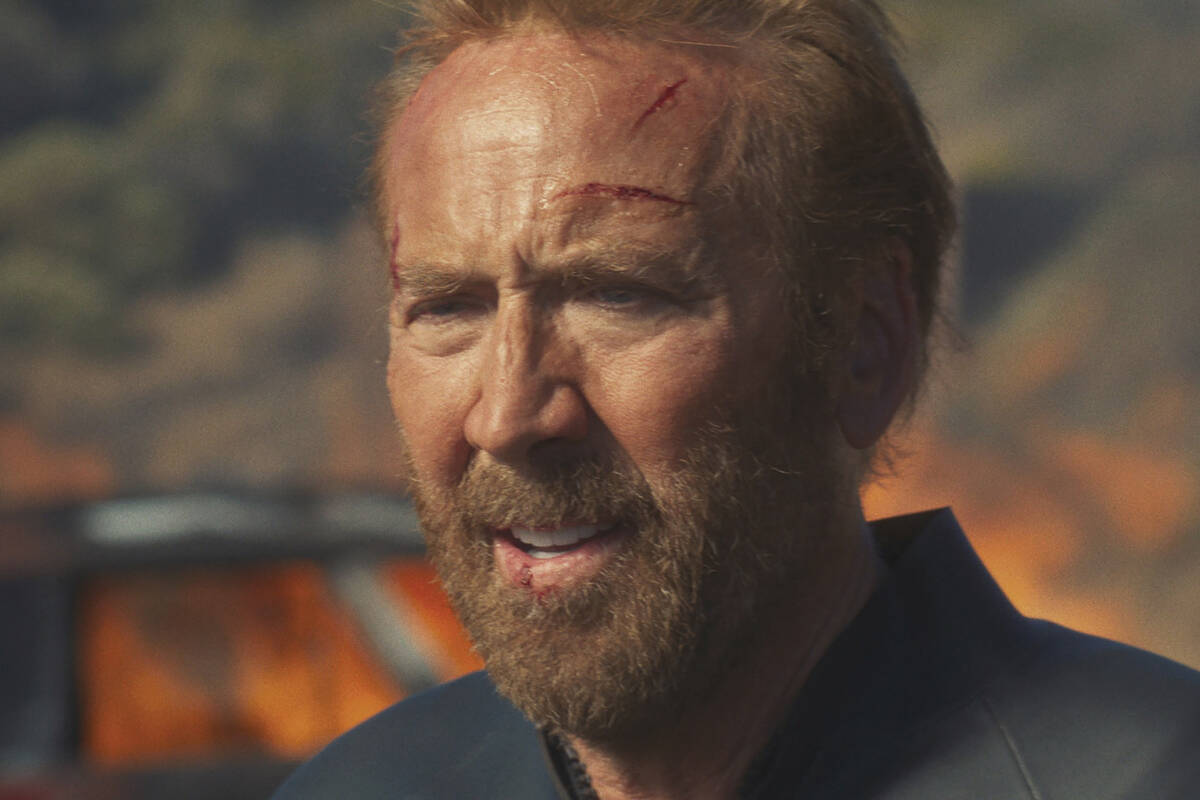 This image released by Roadside Attractions shows Nicolas Cage in a scene from "The Surfer ...