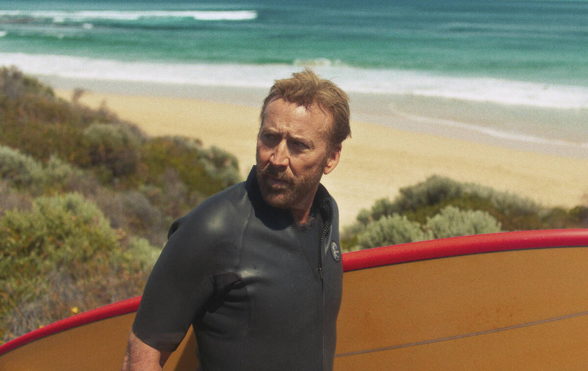 This image released by Roadside Attractions shows Nicolas Cage in a scene from "The Surfer ...