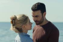 Imogen Poots and Brett Goldstein in "All of You," premiering in select theaters and o ...