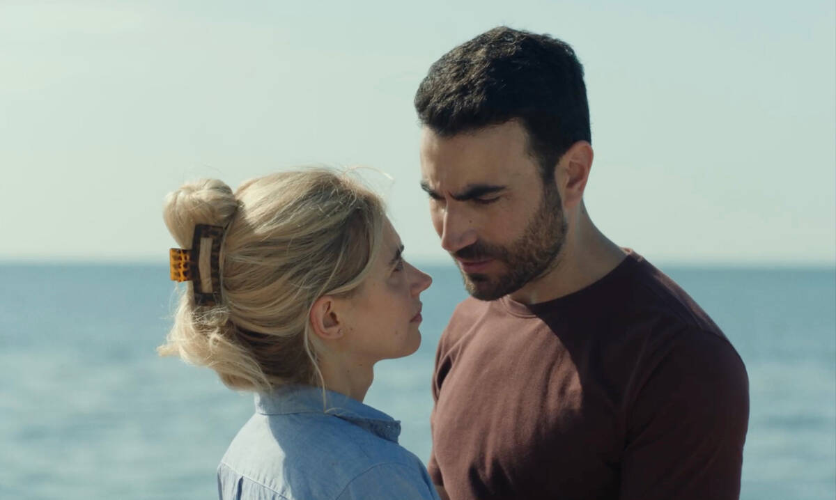 Imogen Poots and Brett Goldstein in "All of You," premiering in select theaters and o ...