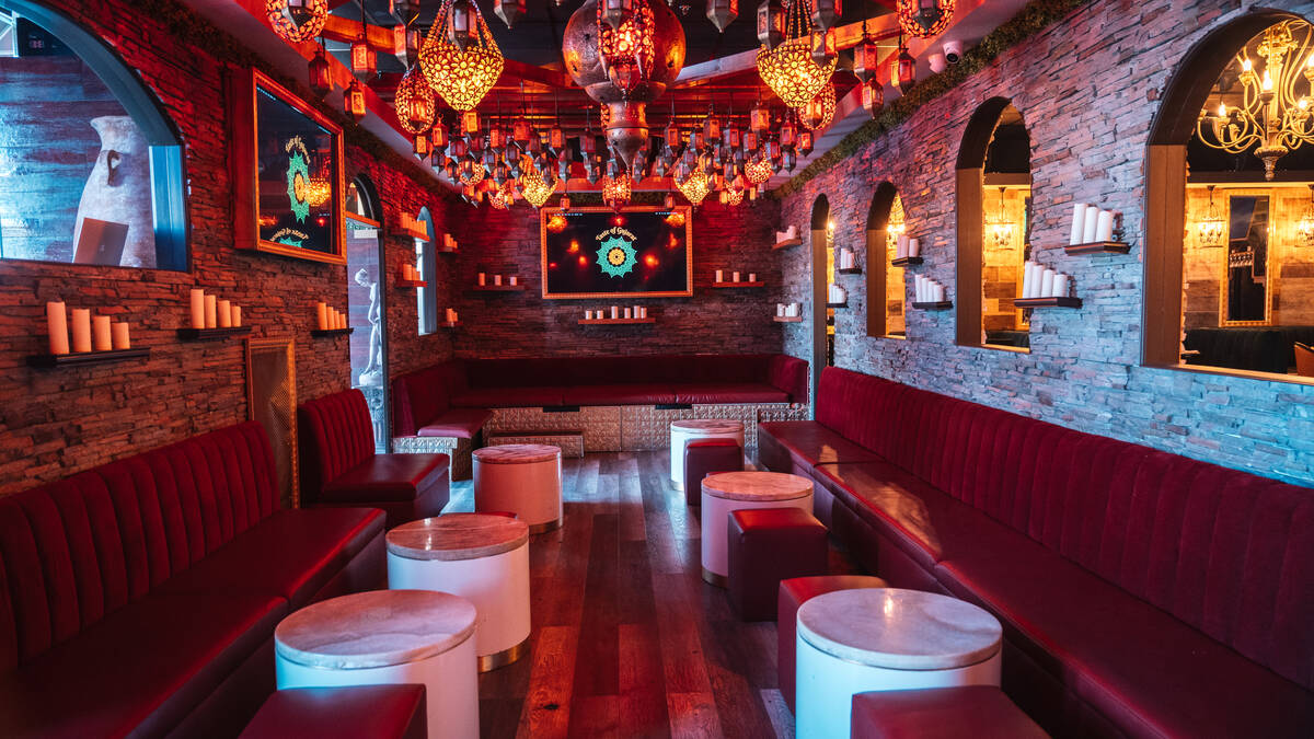 The lounge at Taste of Gujarat, an Indian restaurant opening Sept. 24, 2025, in the Silverado R ...