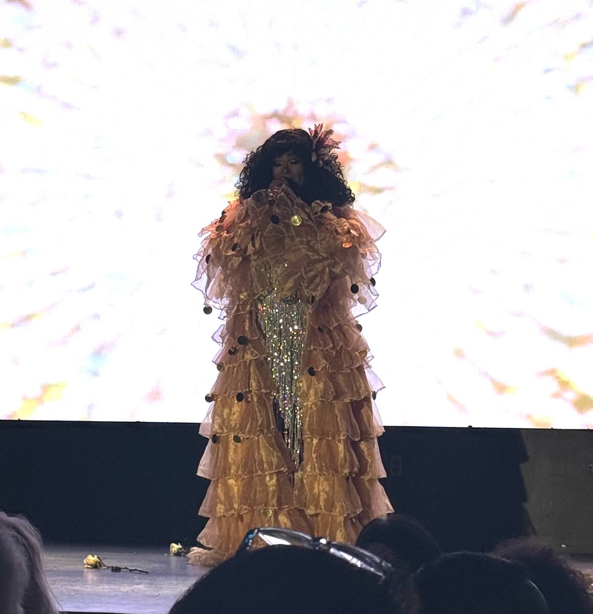 Faytriana Evans is shown as Donna Summer in "Divas, Drag and Drinks" at 24 Oxford at Virgin Hot ...
