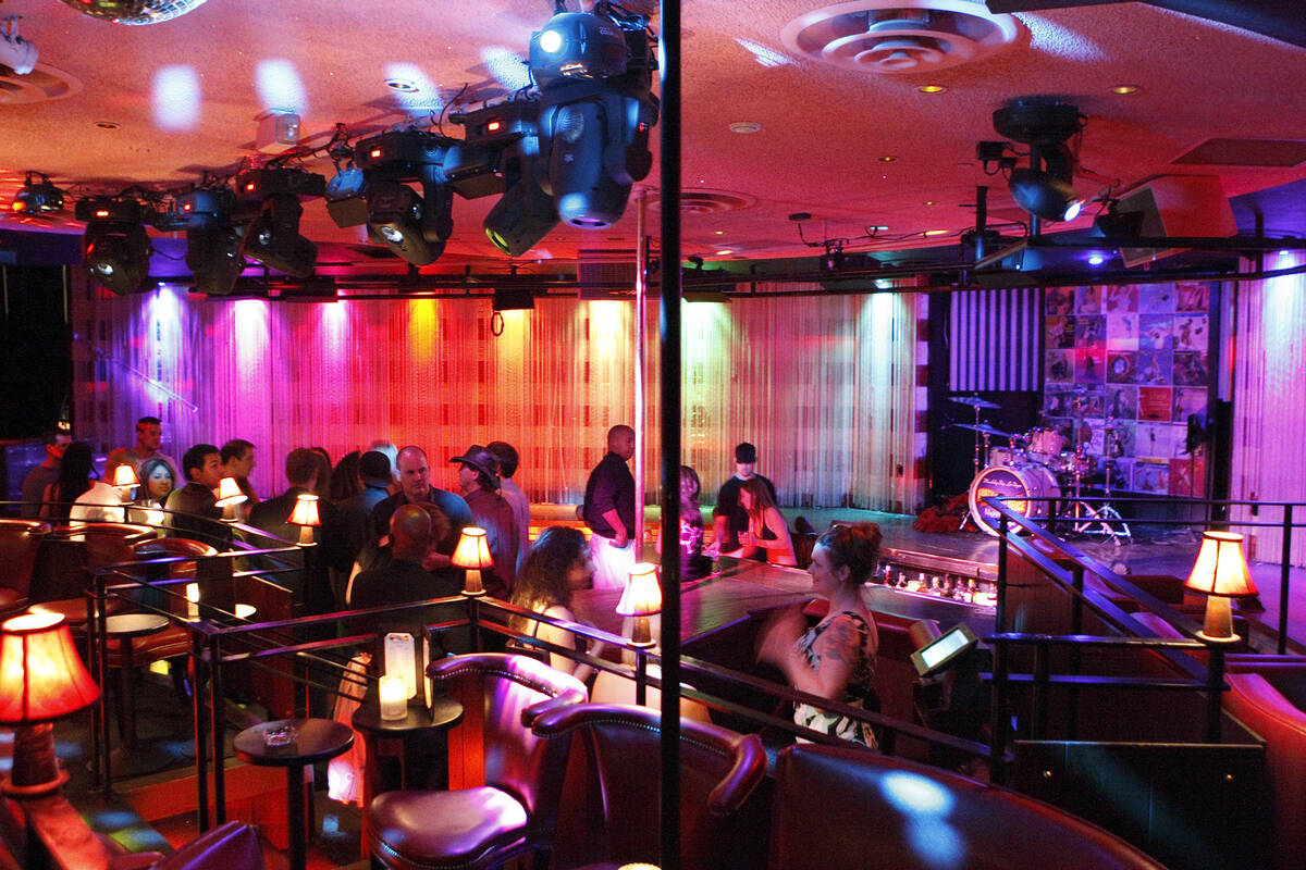 A crowd packs Ivan Kane's Forty Deuce Nightclub-Burlesque inside the Mandalay Bay hotel-casino ...