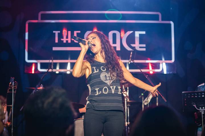 Las Vegas singer Janien Valentine is shown performing at Mondays Dark at the Space, a twice-mon ...