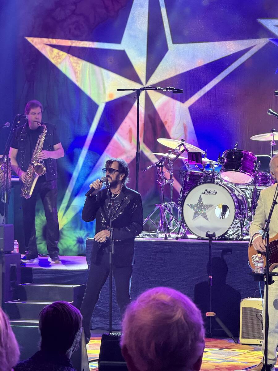 Ringo Starr performs with his All-Starr Band at The Venetian Theatre on Friday, Sept. 26, 2025. ...