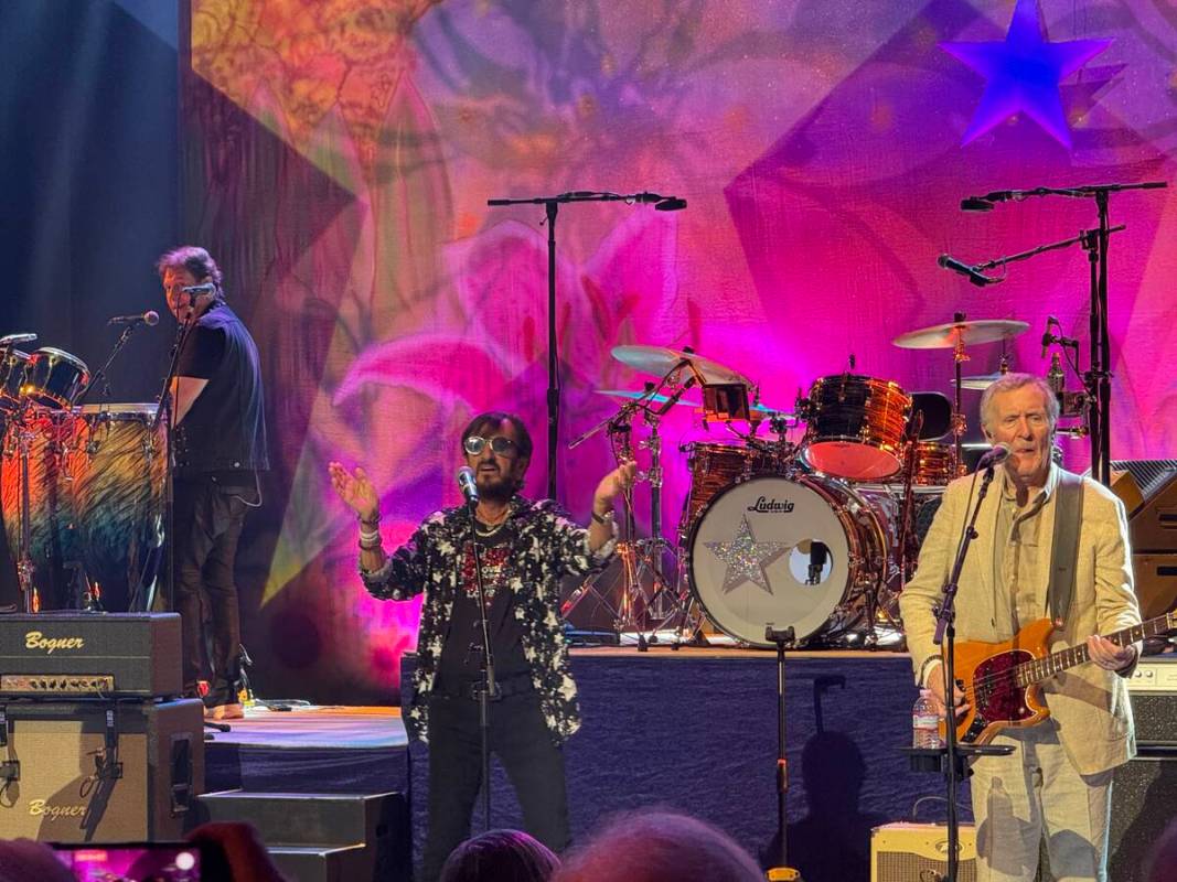Ringo Starr performs with his All-Starr Band at The Venetian Theatre on Friday, Sept. 26, 2025. ...