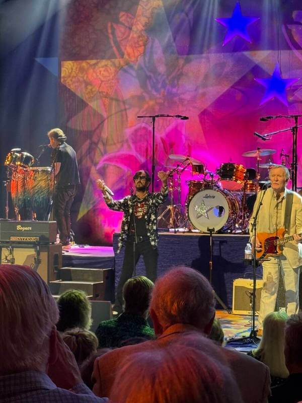 Ringo Starr performs with his All-Starr Band at The Venetian Theatre on Friday, Sept. 26, 2025. ...