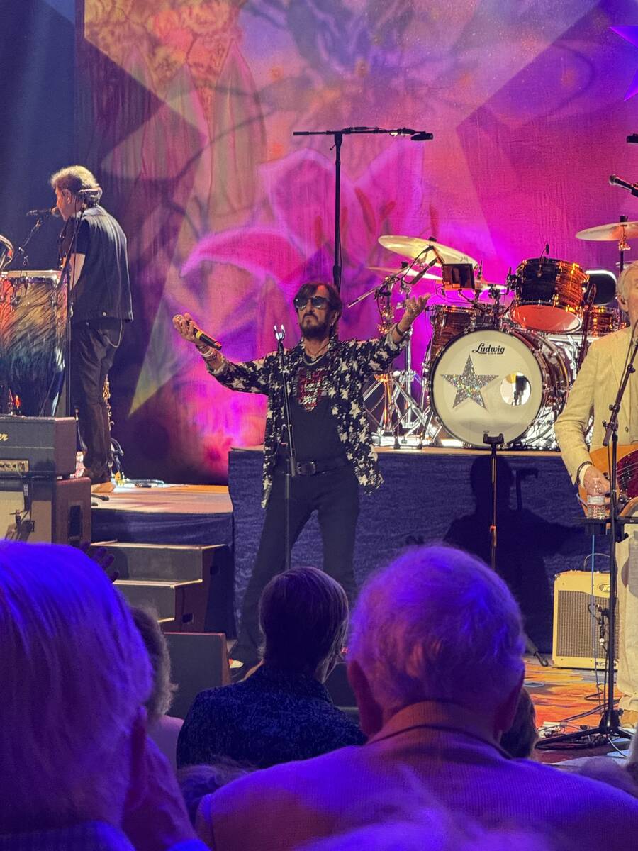 Ringo Starr performs with his All-Starr Band at The Venetian Theatre on Friday, Sept. 26, 2025. ...