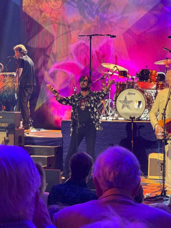 Ringo Starr performs with his All-Starr Band at The Venetian Theatre on Friday, Sept. 26, 2025. ...