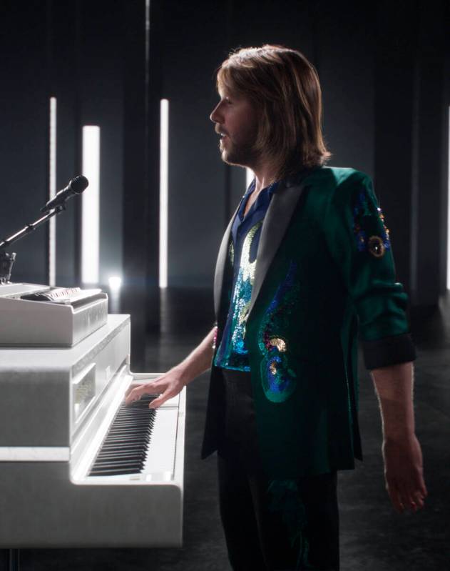 A virtual avatar of Benny Andersson is shown in "ABBA Voyage," playing at ABBA Arena in London. ...
