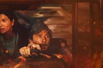 America Ferrera and Matthew McConaughey in “The Lost Bus.” (Apple TV+)