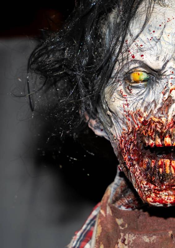 Props from a ground zero, nuclear breakdown–themed haunted house are set up for Circus C ...