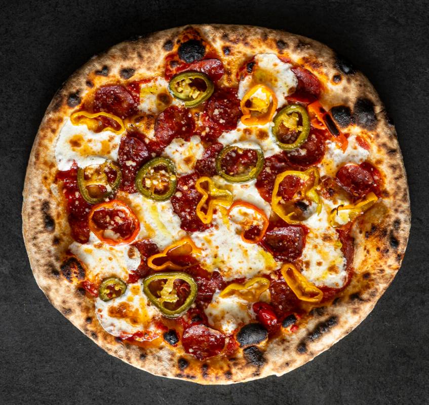 A Hot Mozz Pizza from How Ya Dough'n, a viral pizzeria set to open in November 2025 at the BLVD ...