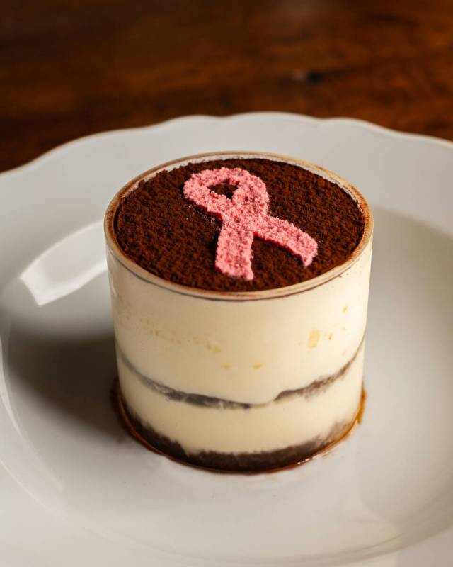 Pink tiramisù from Lavo in The Venetian on the Las Vegas Strip. (Tao Group Hospitality)