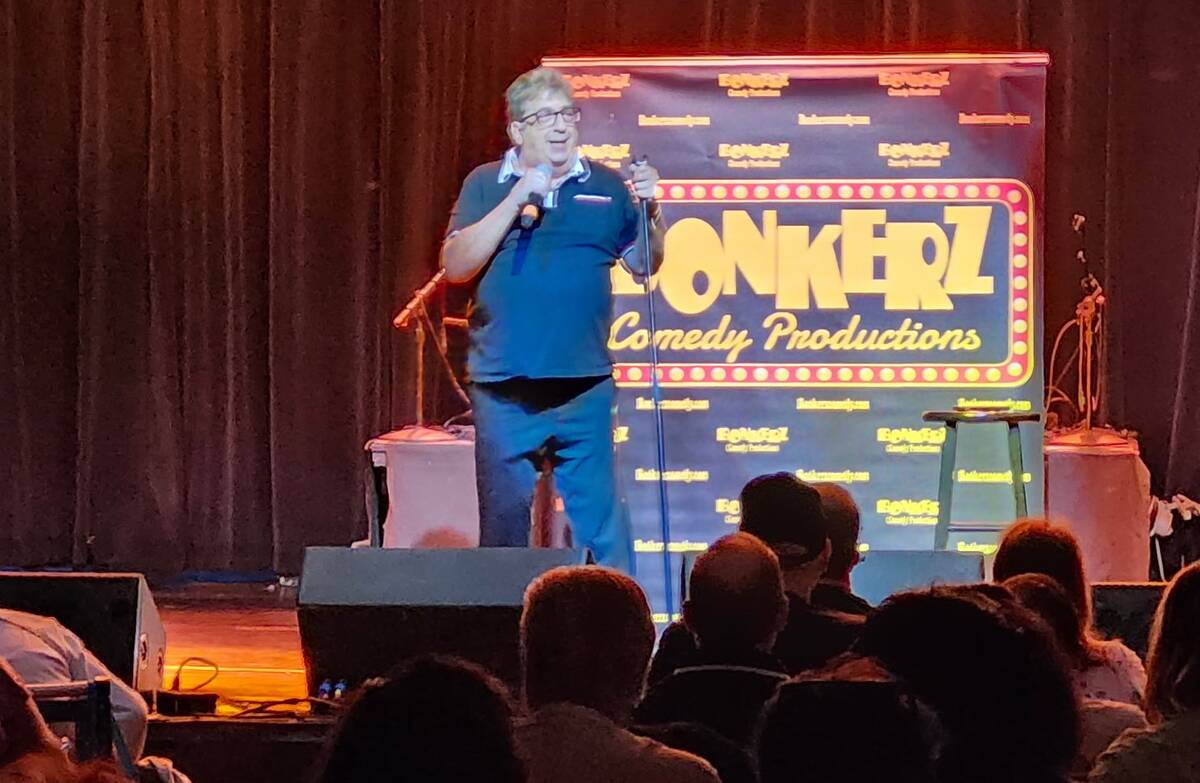 Veteran comic Warren Durso emcees the new Bonkerz comedy series at Rocks Lounge at Red Rock Res ...