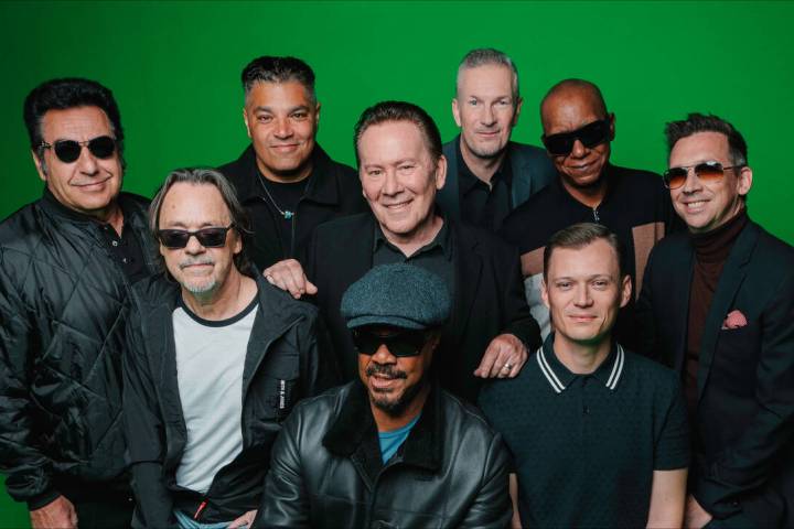 Jimmy Brown of UB40 is shown at the center of this undated band photo. (AEG Presents Las Vegas/ ...