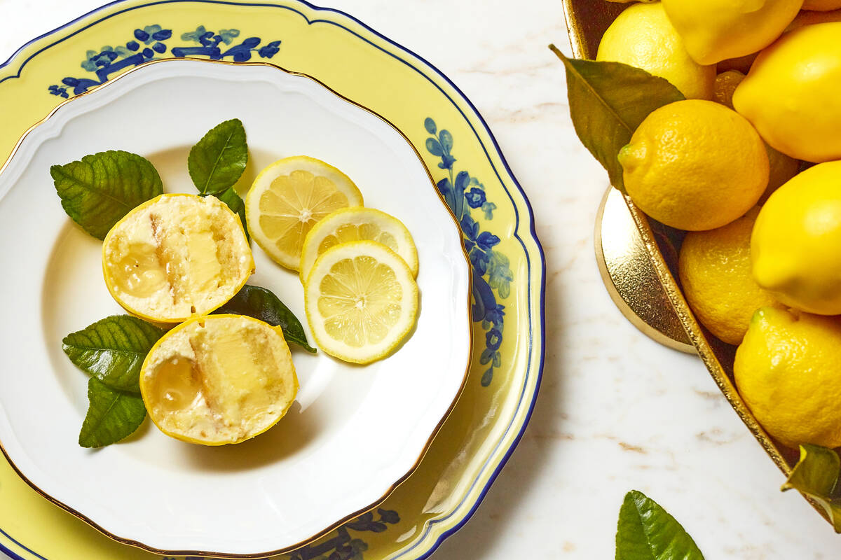 The Illusione del Limone cake from Caramá in Mandalay Bay. (Wolfgang Puck Fine Dining Group)