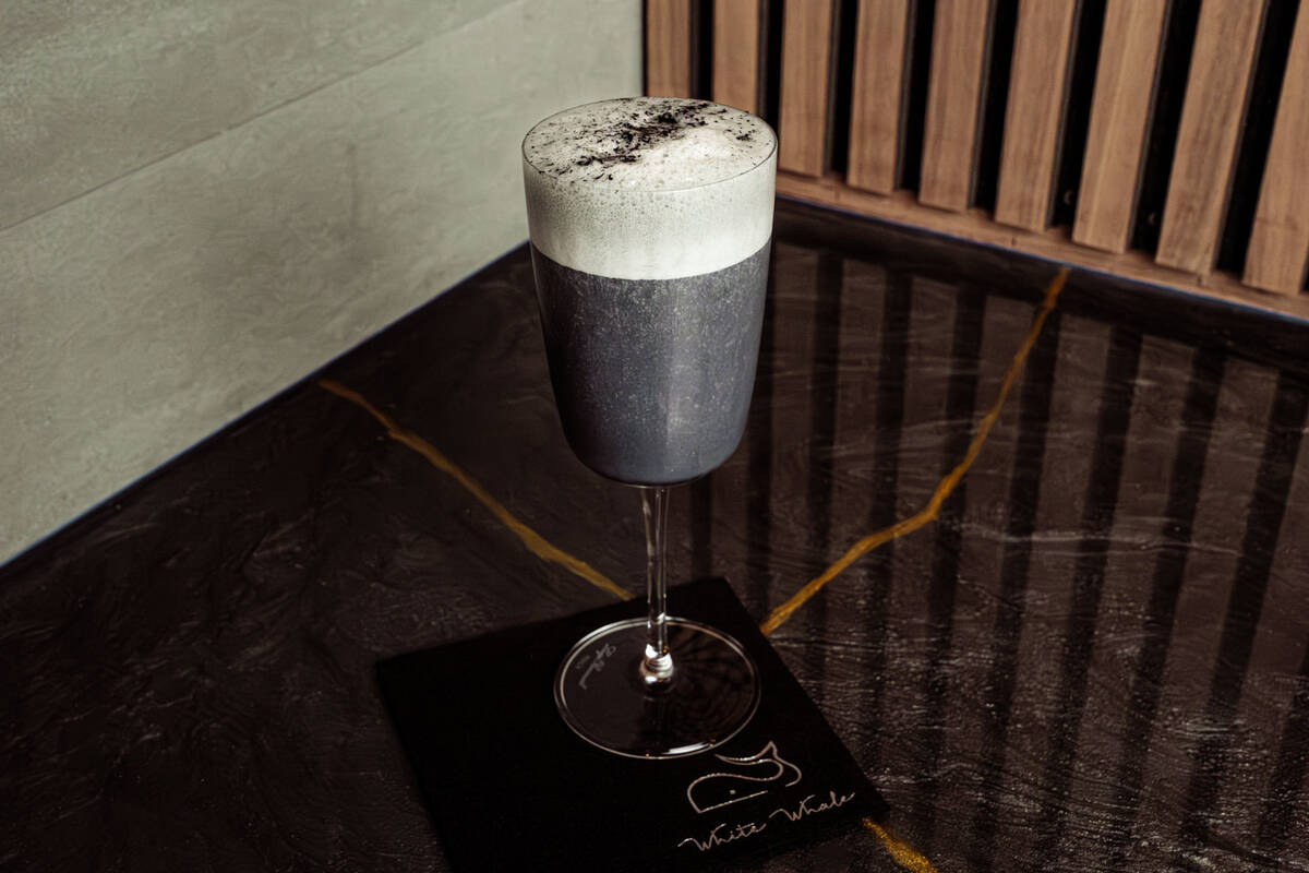 A Black Friday cocktail from White Whale, a cocktail lounge opening in mid-October 2025 in down ...